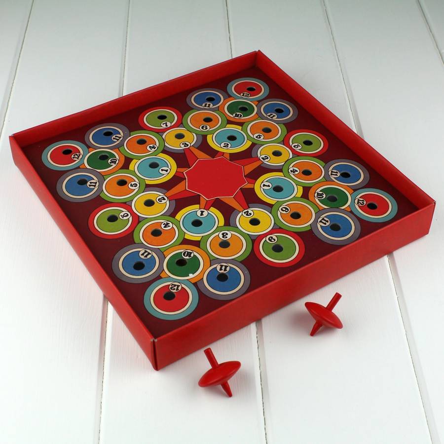 tumble top vintage spinning top game by nest