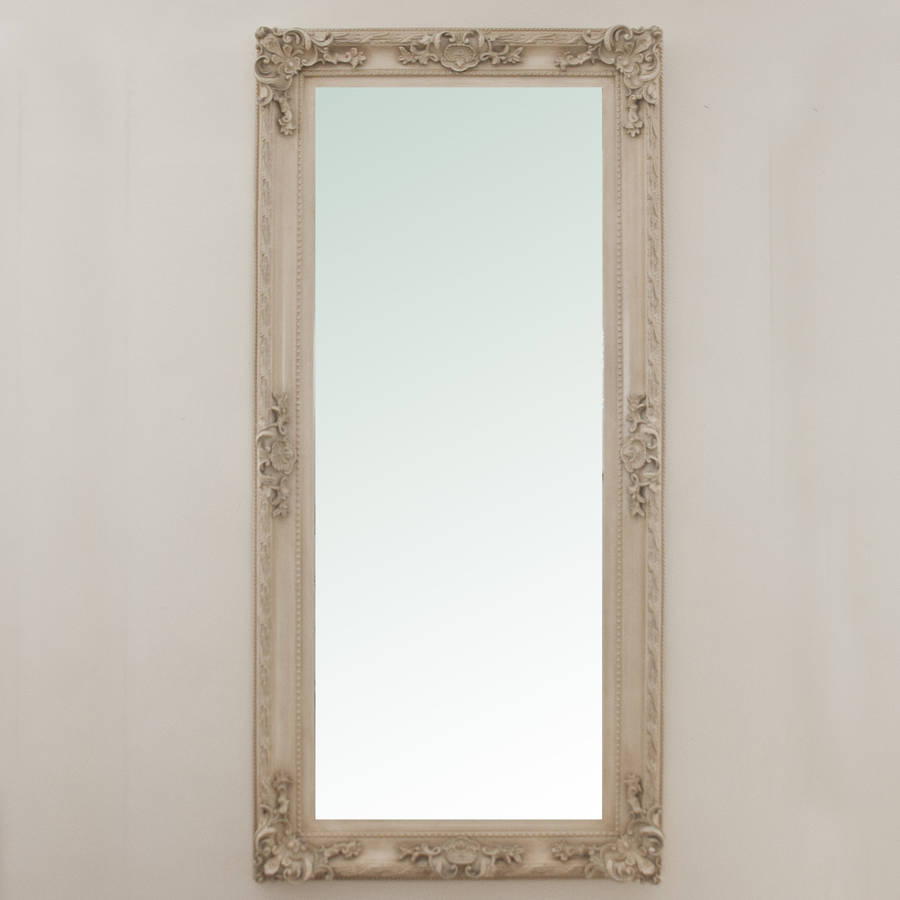 adrianne ivory leaner mirror by decorative mirrors online