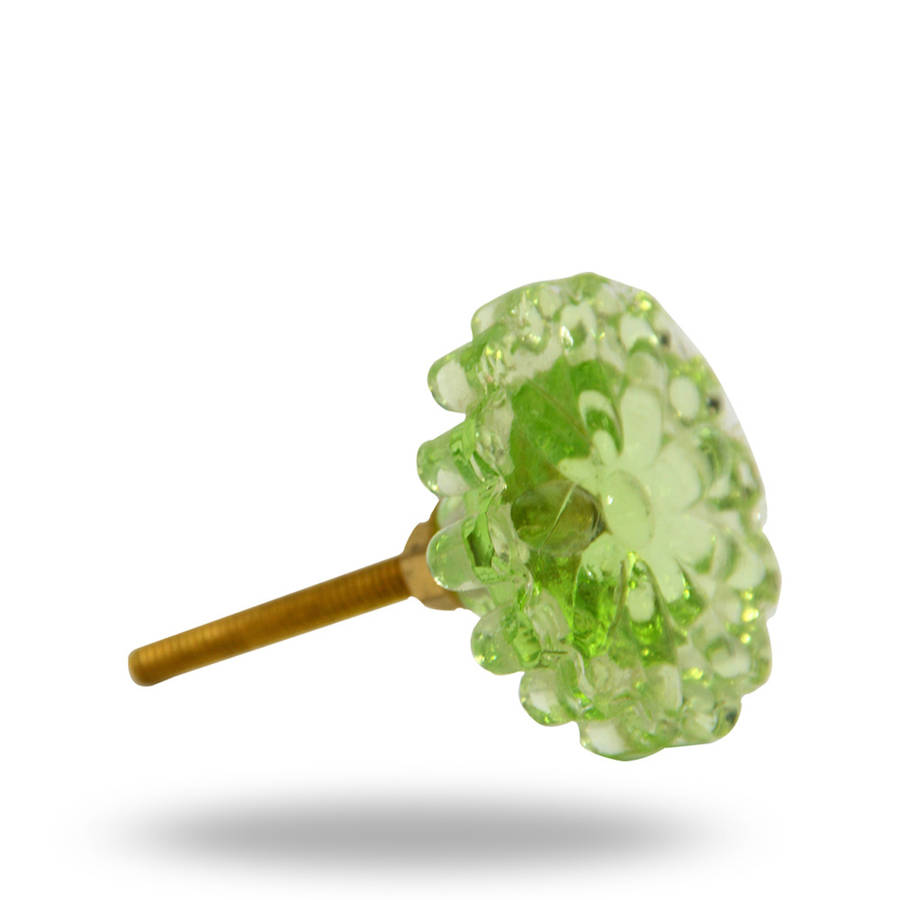 glass flower knobs whitehead by trincaferro