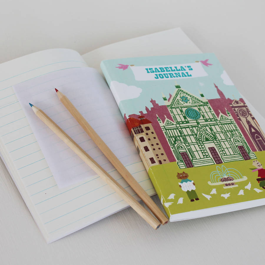 personalised children's travel journal by sukie