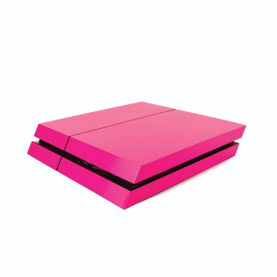 ps4 play station four skin fluorescent pink by vinyl revolution