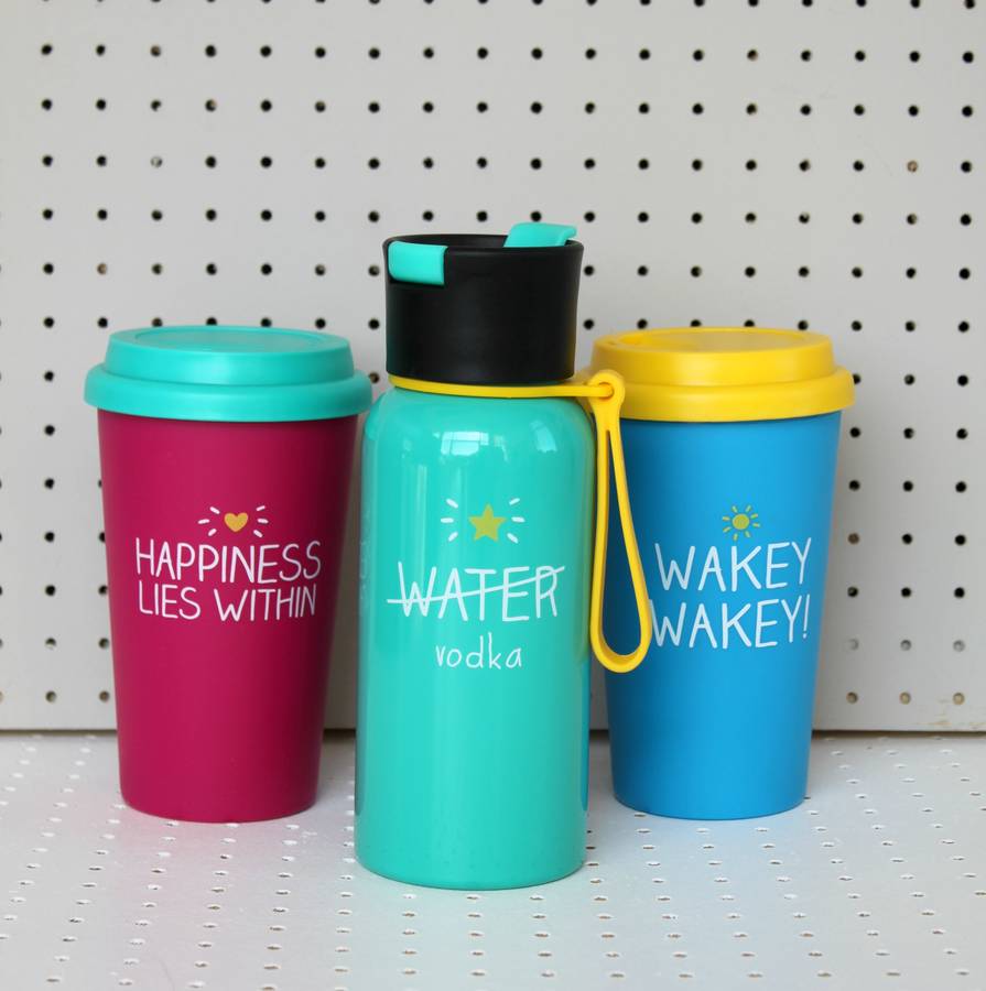 mint green 'vodka' water bottle by posh totty designs interiors