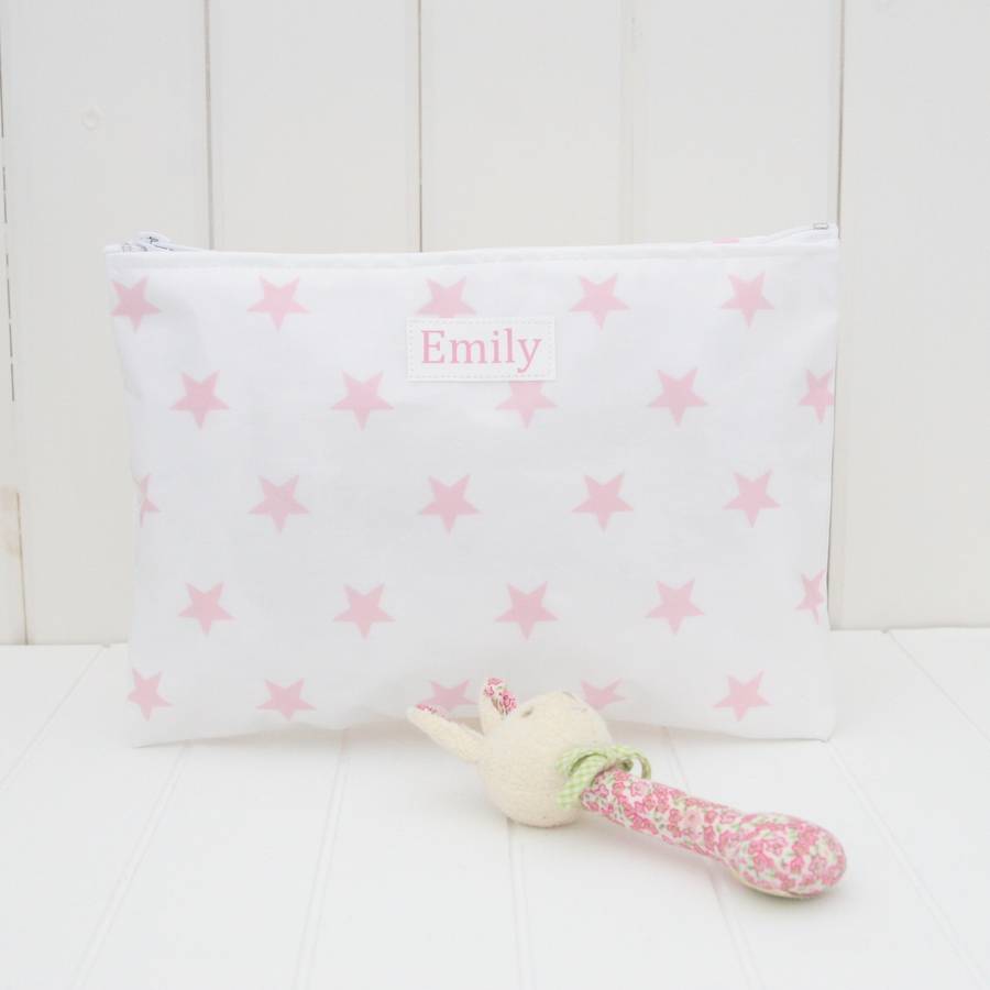 personalised baby changing day bag by lucy lilybet