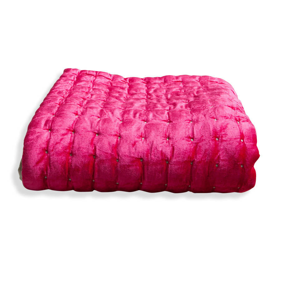 soft pink velvet quilt by i know stella