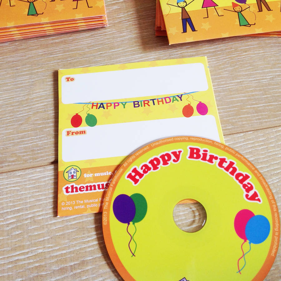 happy birthday song personalised cd by the musical happy birthday song personalised cd by the musical