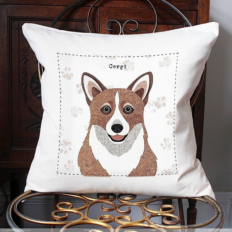 personalised dog cushion