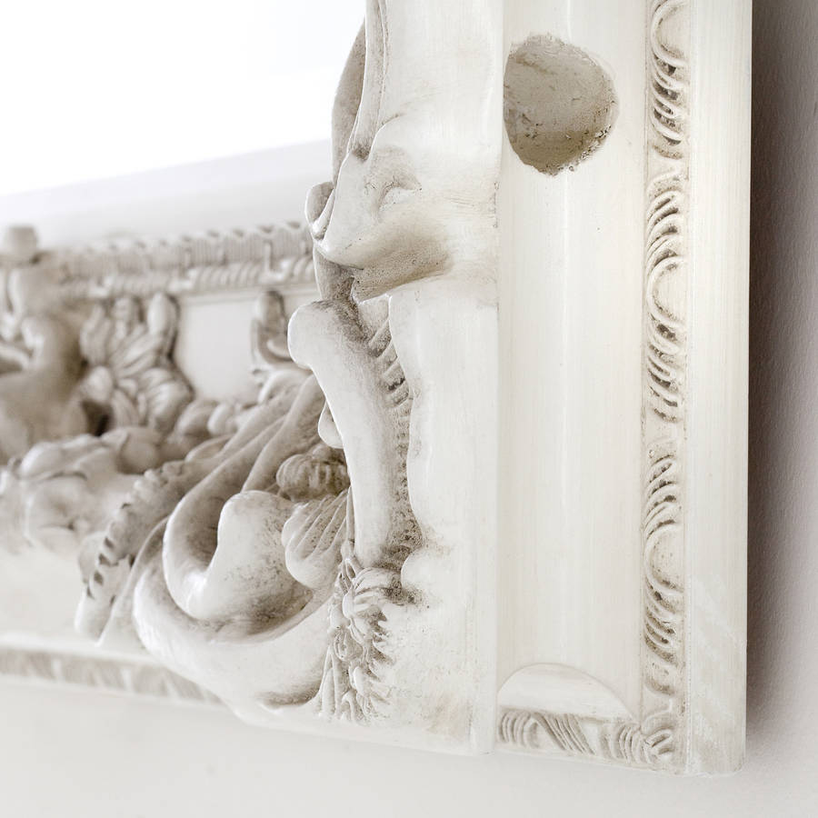elaborate ivory mirror by decorative mirrors online