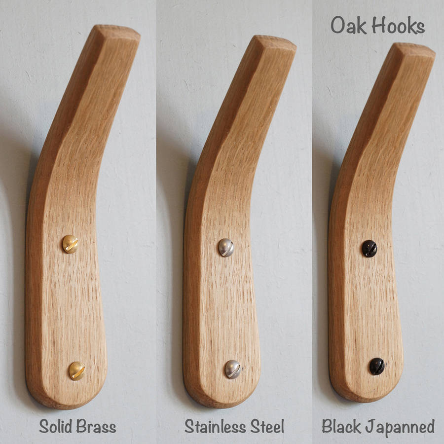 curved wooden coat hook by layertree