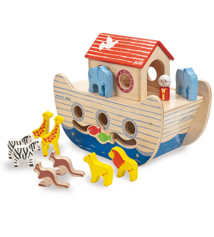 Wooden Noahs Ark Toy By Jammtoys