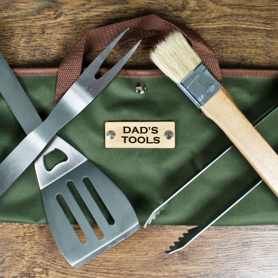 personalised barbecue tools gift set by thelittleboysroom