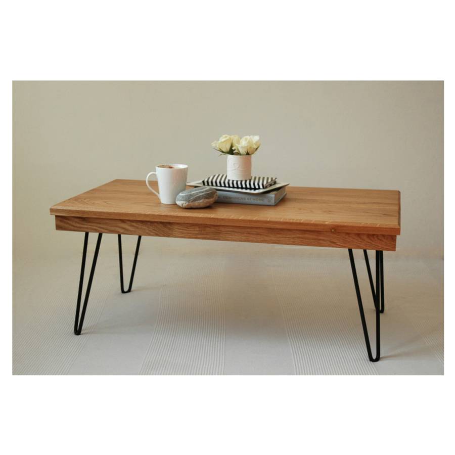 Harry Coffee Table With Hairpin Legs By Renn Uk