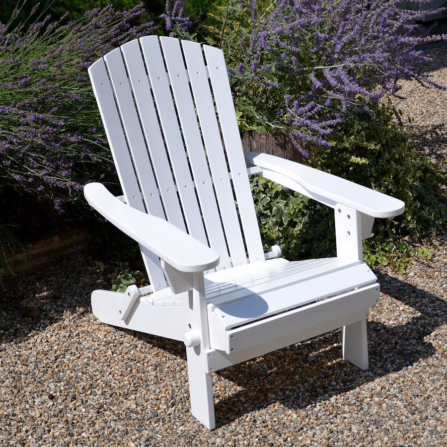  &gt; PLANT THEATRE &gt; ADIRONDACK FOLDING HARDWOOD CHAIR PAINTED WHITE
