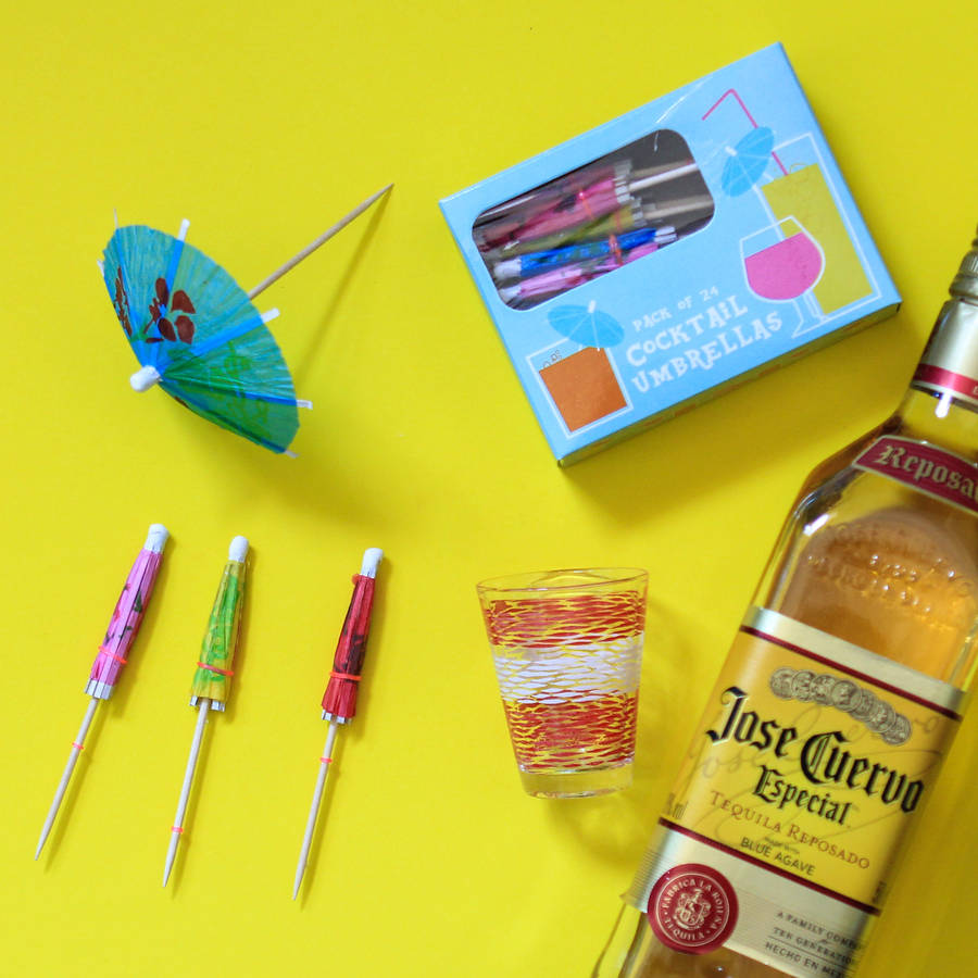 bright coloured cocktail umbrellas by berylune