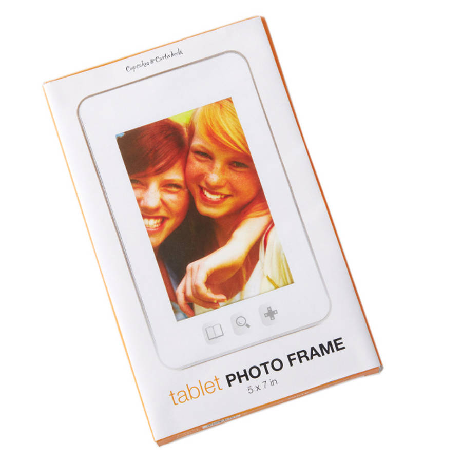 tablet design photo frame by red berry apple