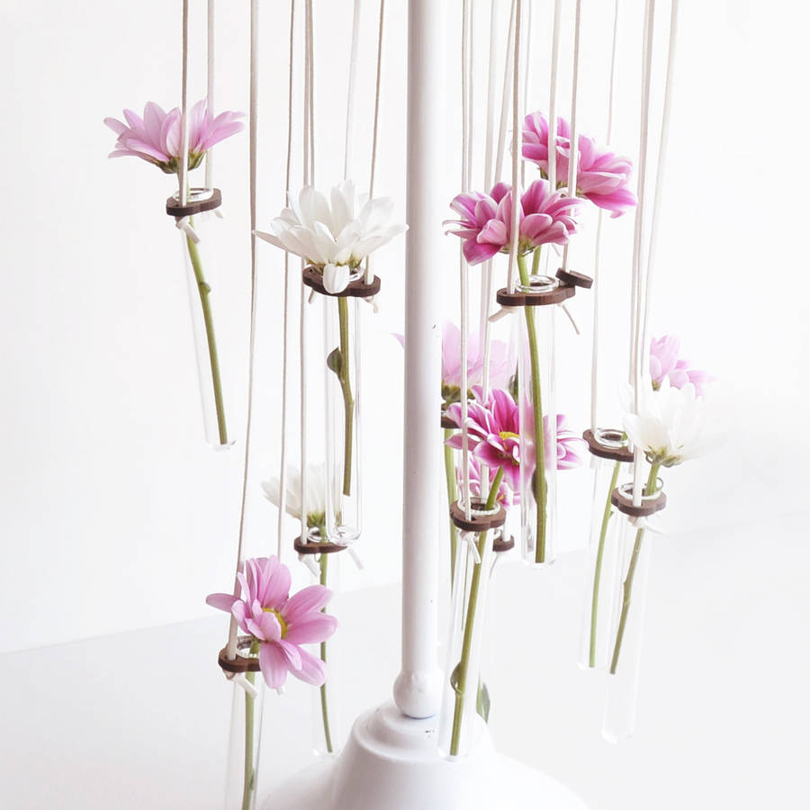 personalised test tube vase wedding favours by newton and the apple