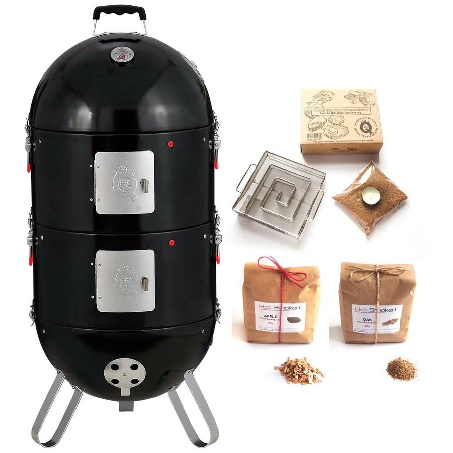 pro q frontier elite hot and cold smoker set by hot smoked