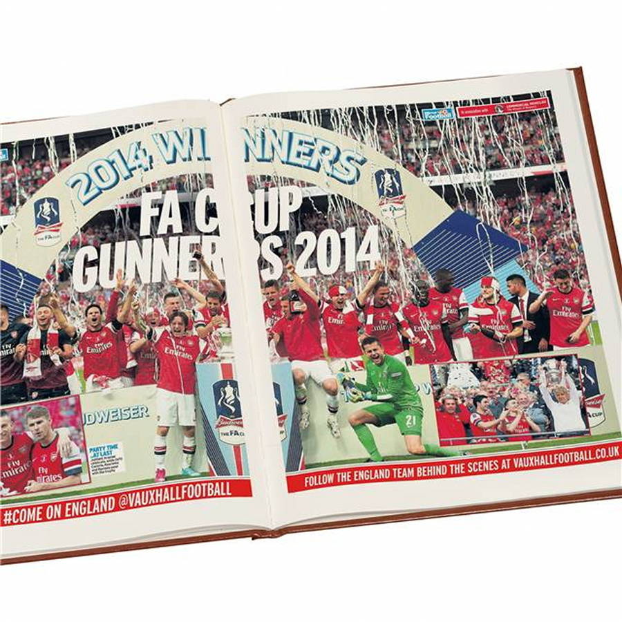 Personalised Football Team History Book By Me And My Sport 