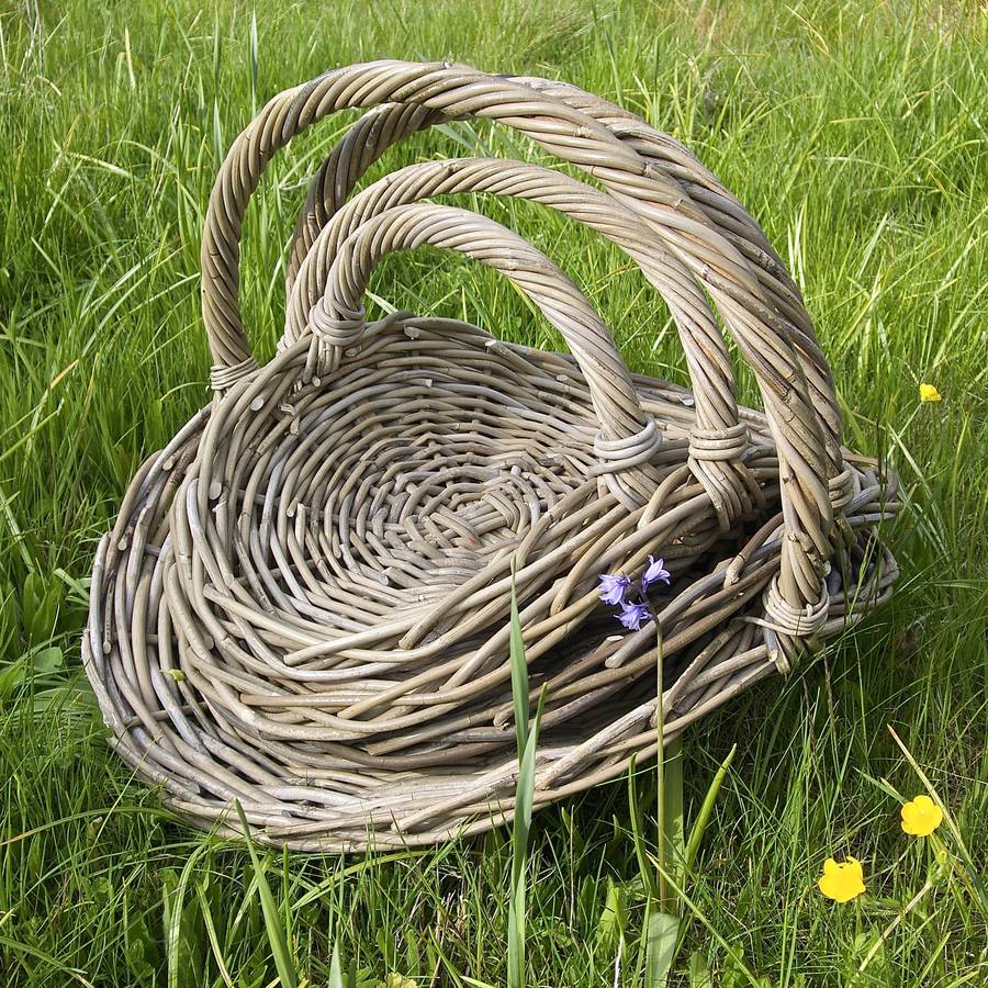 willow flower and vegetable basket by ella james