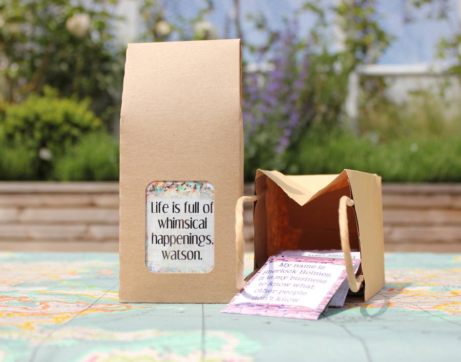 sherlock holmes tea gift set by victoria mae designs