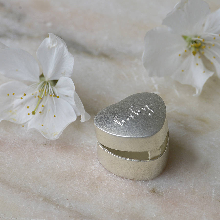 sterling silver baby keepsake box by tales from the earth