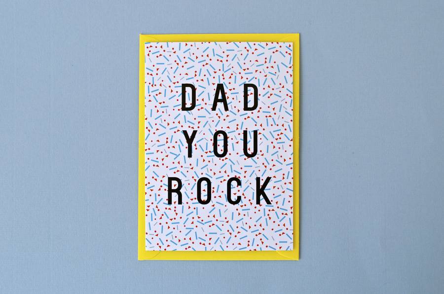 dad you rock by lucy says i do | notonthehighstreet.com