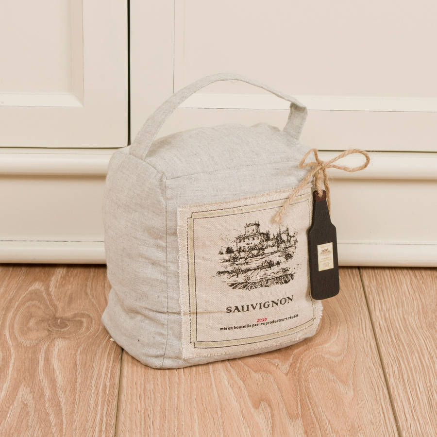 french sauvignon linen door stop by dibor