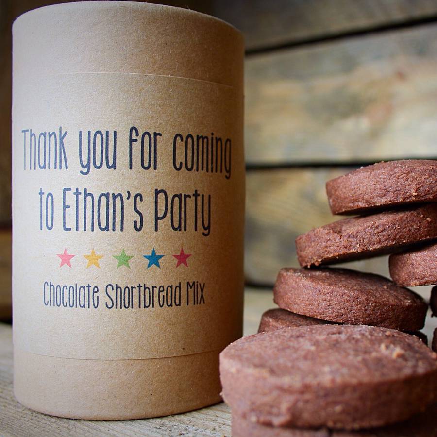 personalised make your own biscuit mix party favour by zac and lily