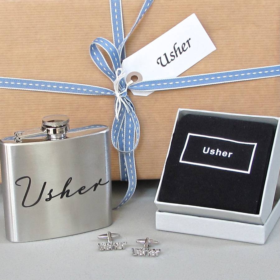 usher gift set boxed and gift wrapped by chapel cards