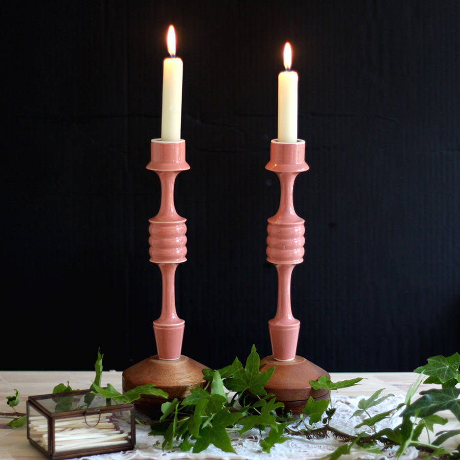 deco candlestick holders by victoria & abigail