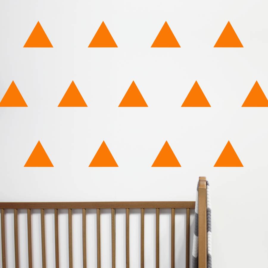 triangle wall stickers by little chip