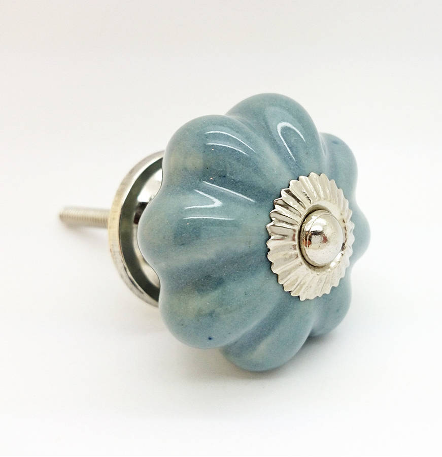 grey ceramic cupboard door knob drawer handle pull by g decor