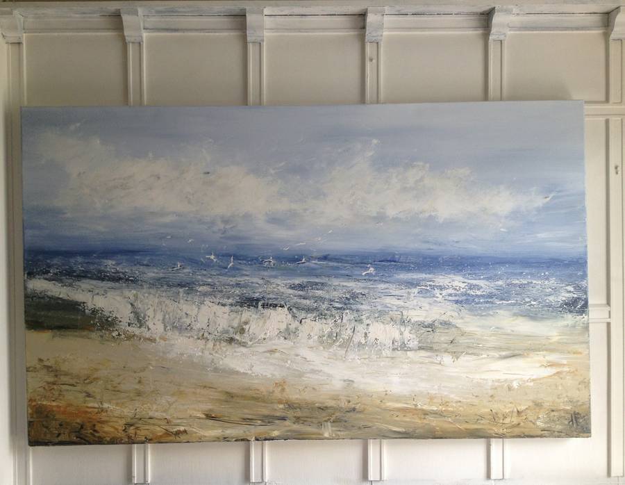large seascape painting 'edge of summer' by stunning seascapes ...