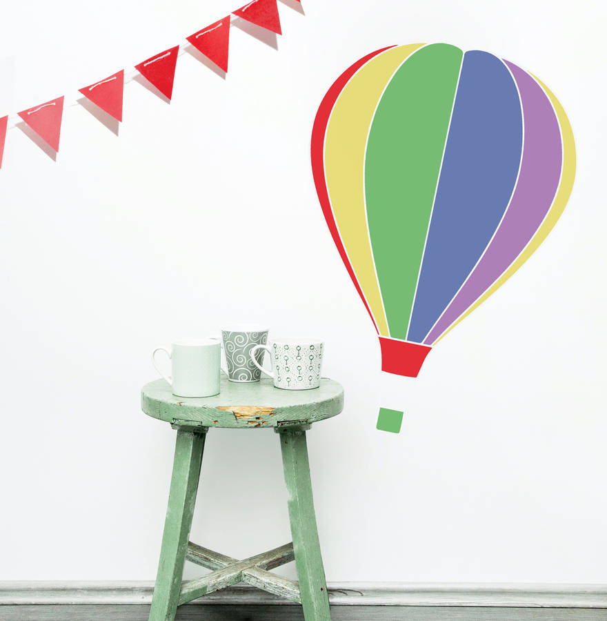 'hot air balloon' wall sticker by oakdene designs