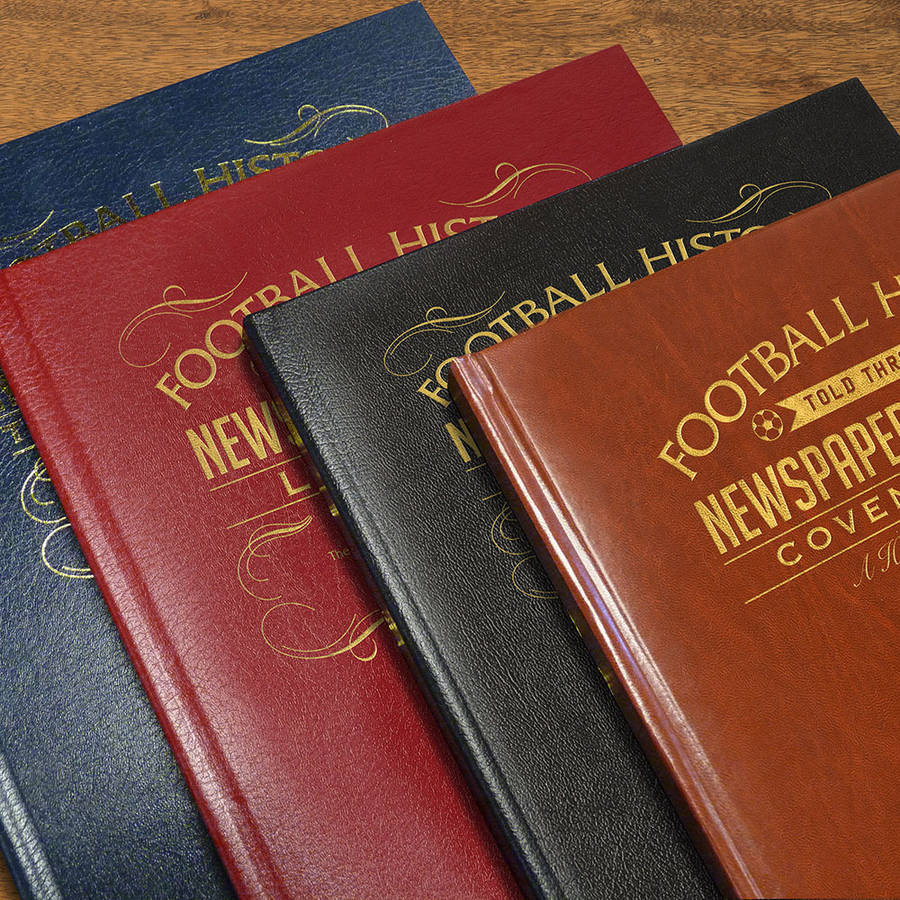 personalised football history book by my 1st years