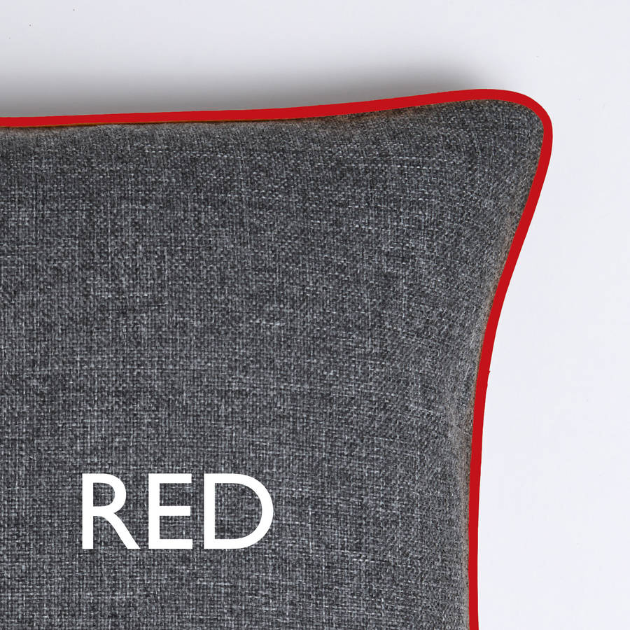 rectangular piped edge cushion by catherine colebrook