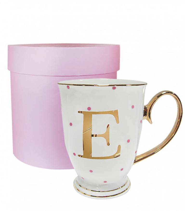 Spotty China Letter Mug By The Letteroom Notonthehighstreet