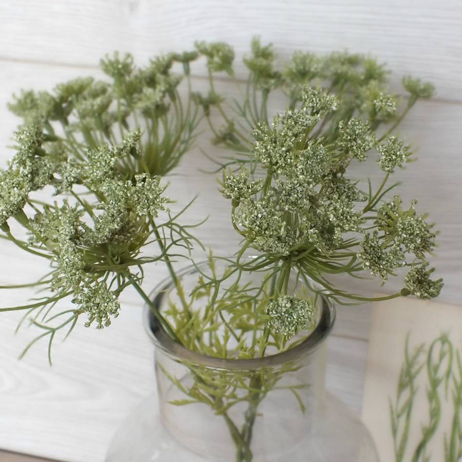 four faux cow parsley stems by magpie living