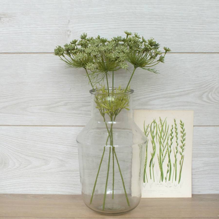 four faux cow parsley stems by magpie living