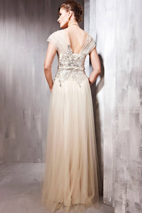 champagne-glamorous-wedding-dress-with-cap-sleeves-by-elliot-claire-london-notonthehighstreet