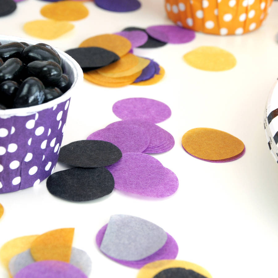 halloween tissue paper confetti by peach blossom