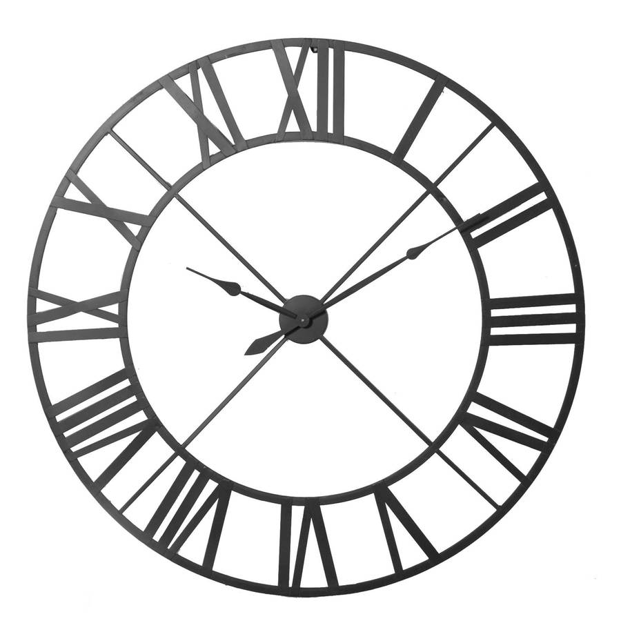 steeple iron large wall clock by the orchard | notonthehighstreet.com