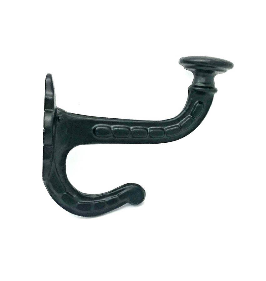 ornate cast iron hat and coat hook black by g decor