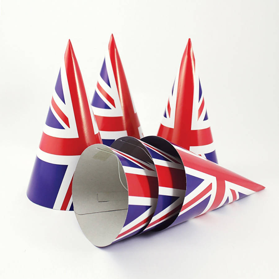 union jack party hats by postbox party | notonthehighstreet.com