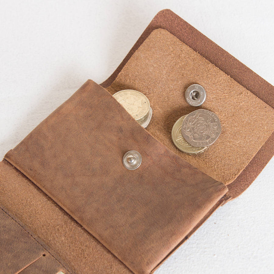 Leather Foldover Wallet By Scaramanga 