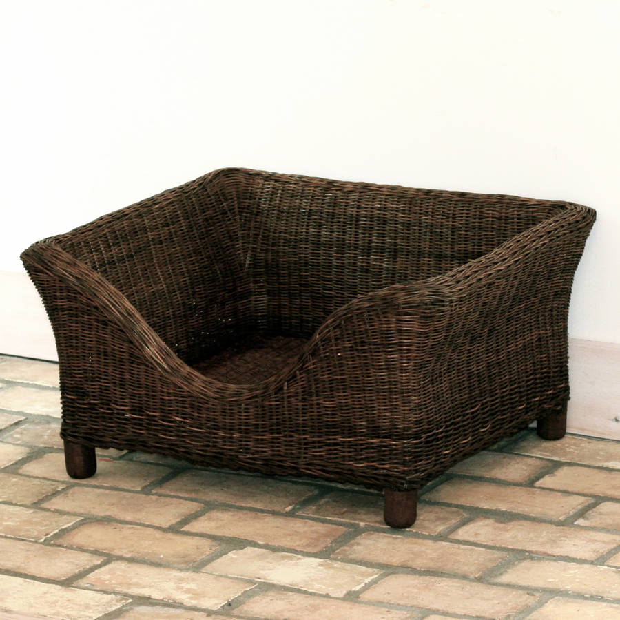 the snorings raised rattan dog beds by hedgebetty