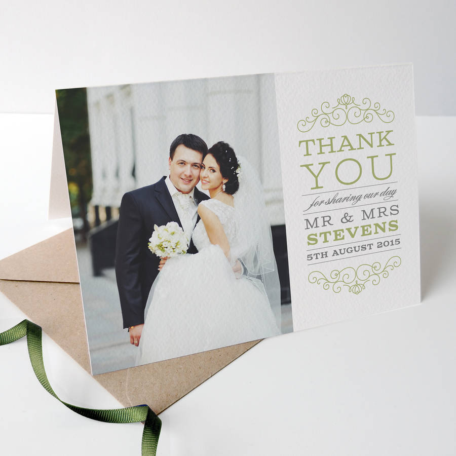 Eva Wedding Photo Thank You Cards By Project Pretty 