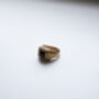 Men's Silver Black Quartz Gemstone Signet Ring, thumbnail 12 of 12