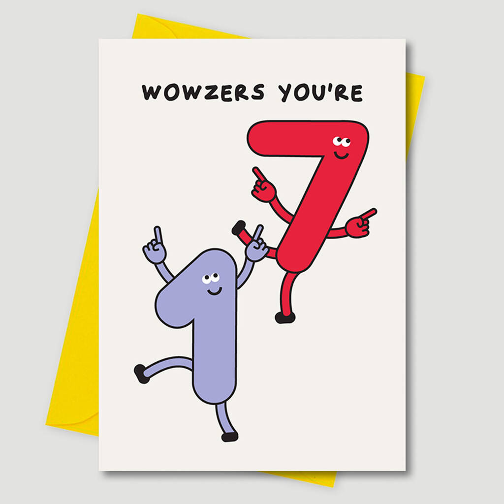 Funny 17th Birthday Card Wowzers Youre 17 Years Old By I Am A