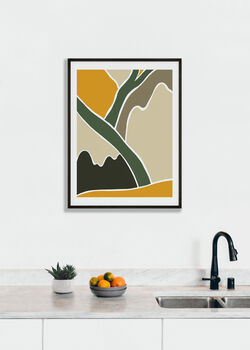 Wild Collection Mountains Abstract Wall Print, 2 of 6