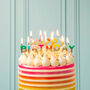 Colourful 'Happy Birthday' Cake Candles, thumbnail 2 of 2